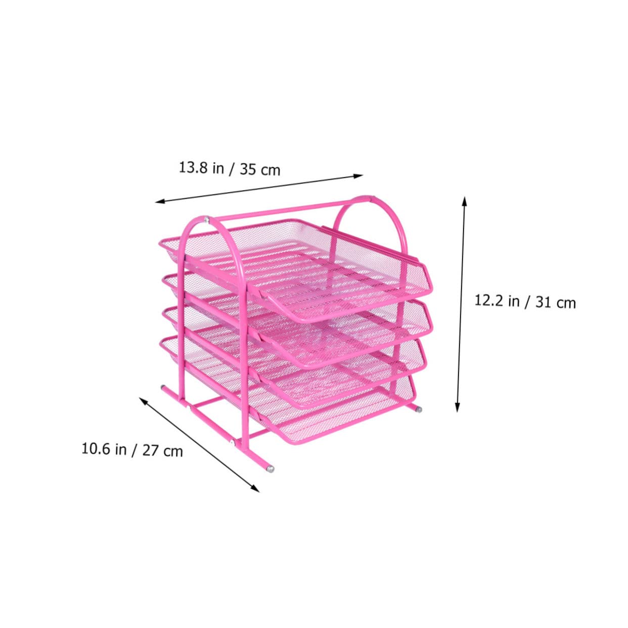Stojak do przechowywania na biurko – stylowy organizer na dokumenty do domu i szkoły oszczędzający miejsce design trwałe materiały idealne do materiałów biurowych i dokumentów