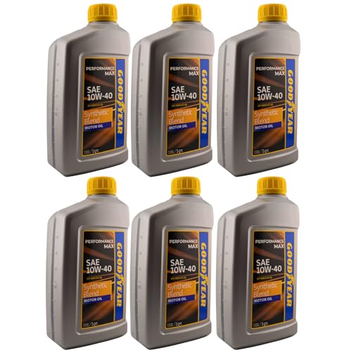Aceite para motor sintético 10W-40 Goodyear 1 cuarto x6