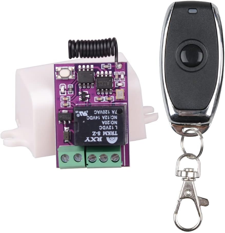 ZABLL DC 5V Relay Remote Control Switch, 433Mhz Wireless Momentary