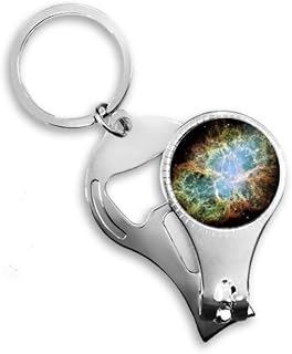 Anel de pinça de unhas Nebulosa Mistério Espaço Universo Chaveiro Abridor de Garrafas Cortador