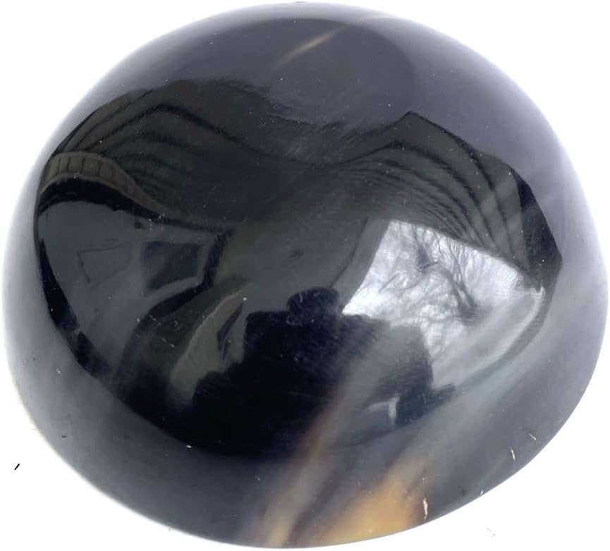 Genuine Buffalo Horn Polished Shaving Soap Bowl 5 Inch Diameter Handcrafted