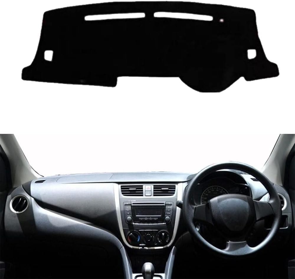 ZhangXD Car Dashboard Cover for Suzuki Celerio 2014-2016, Non-Slip Dash Board Sun Shield Protector Anti-Glare Anti Dust Interior Accessories