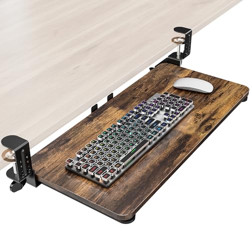 Zontera Ergonomic Keyboard Tray Under Desk, Pull Out with...