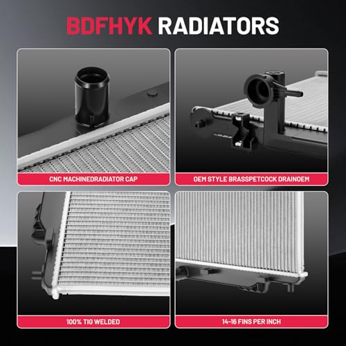 Image of BDFHYK 13404 Aluminum Radiator for Mazda 3 2014-2018