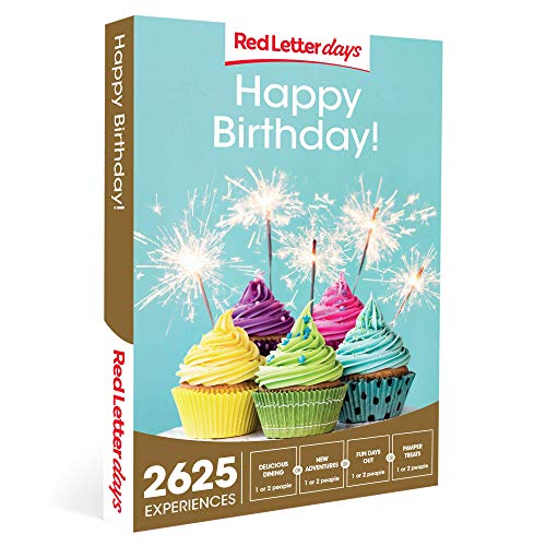 Red Letter Days Happy Birthday Experience Gift Box - 2625 Birthday Experiences Accross the UK