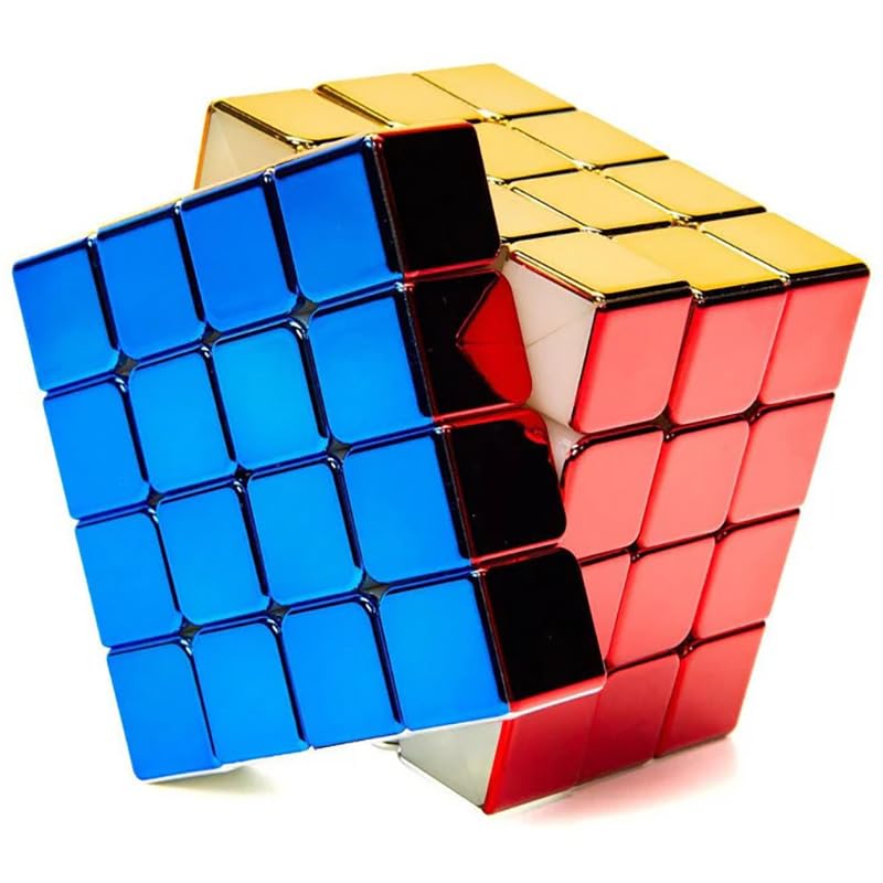 Image of HAWKISTER Kids Sengso Legend 4x4 Metallic Speed Cube Metallic 4x4x4 Magic Cube Puzzle