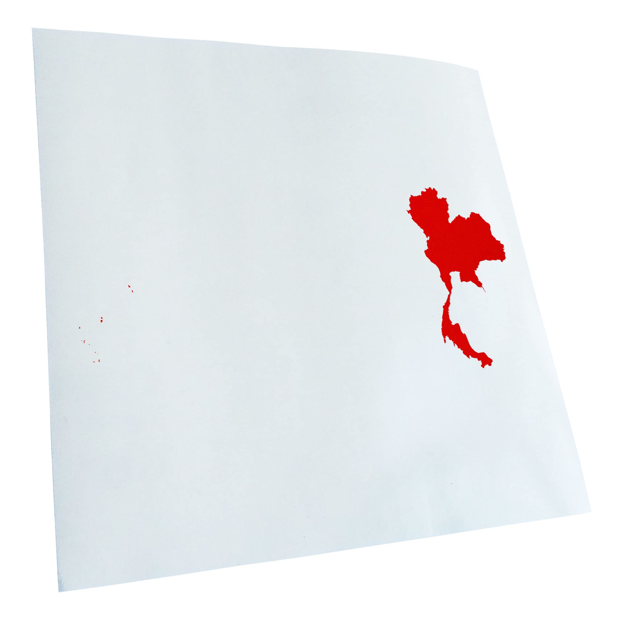 Kiwistar - Adesivo per auto, 4,5 x 3 cm, motivo: bandiera della Thailandia