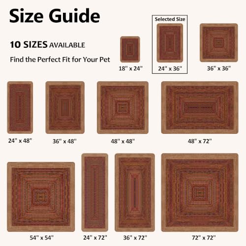 Image of Washable Pee Pads for Cats & Dogs, 24 inchx36 inch 2pc, as Litter Box Mats