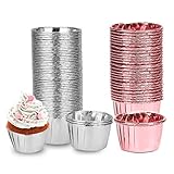 Uso amplio: los revestimientos para cupcakes de colores brillantes son ideales para vestir tus cupcakes y muffins, hacer pasteles, galletas y pasteles, cupcakes, postres, dulces, etc.