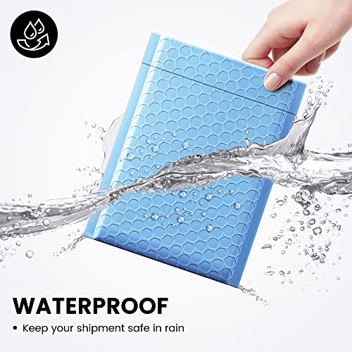 Image of Fuxury 100Pcs Bubble Mailers 6x10 inch Light Blue Bubble Mailer Thick Shipping Padded Envelopes Usable Size 6x9 inch Padded Mailers Shipping Bags for Mailing,Packaging, Small Business, Boutique, Bulk #0