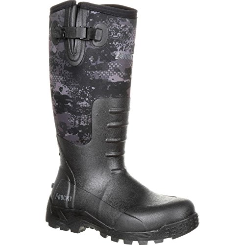 ROCKY Sport Pro Rubber Waterproof Outdoor Boot, Venator Camo, Size 8(M)