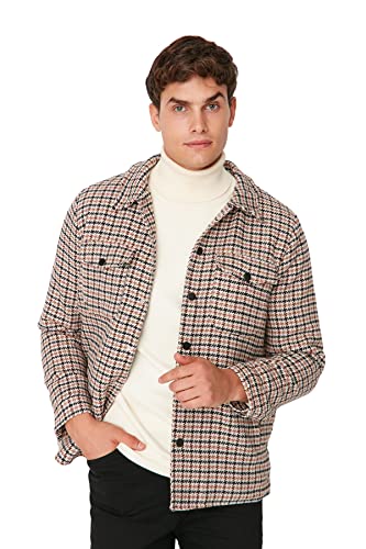 Veste d'hiver à carreaux pour homme Trendyol casual