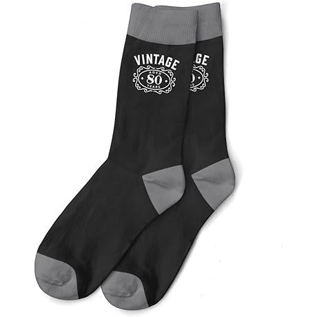 80 Years of Amazingness Socks - The Perfect 80th Birthday Gift for Men