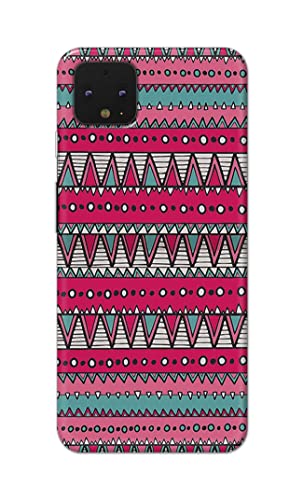 Image of PRINTFIDAA Printed Hard Back Cover Case for Google Pixel 4 Back Cover (Geometric Vintage Pattern) -1803