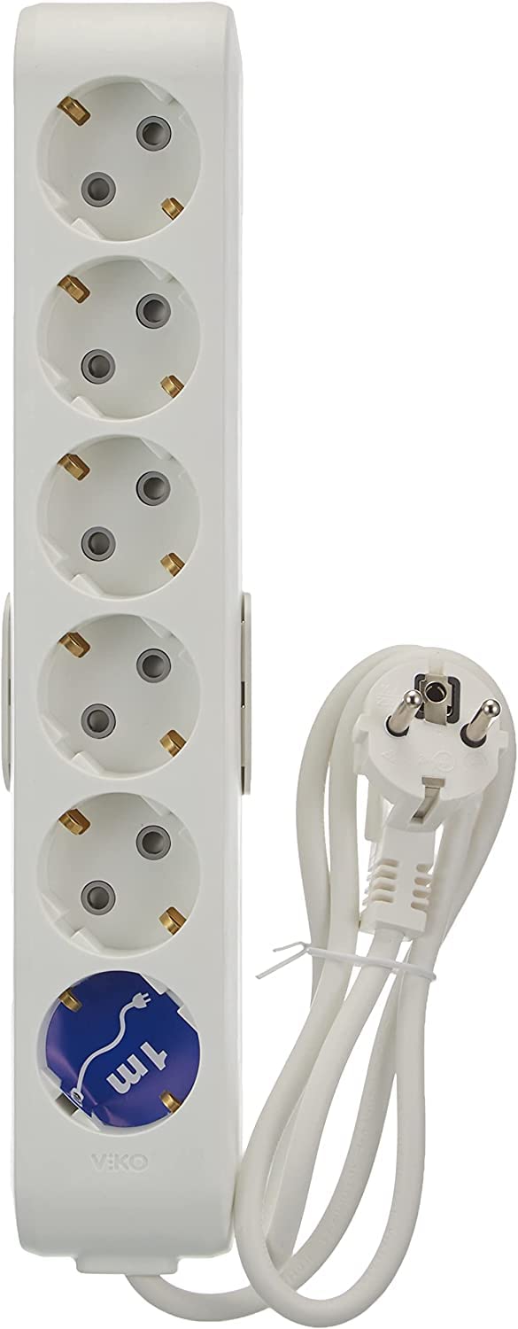 Viko Multi-Let 6lı Priztopraklı Kablolu Ç.K 1mt Priz