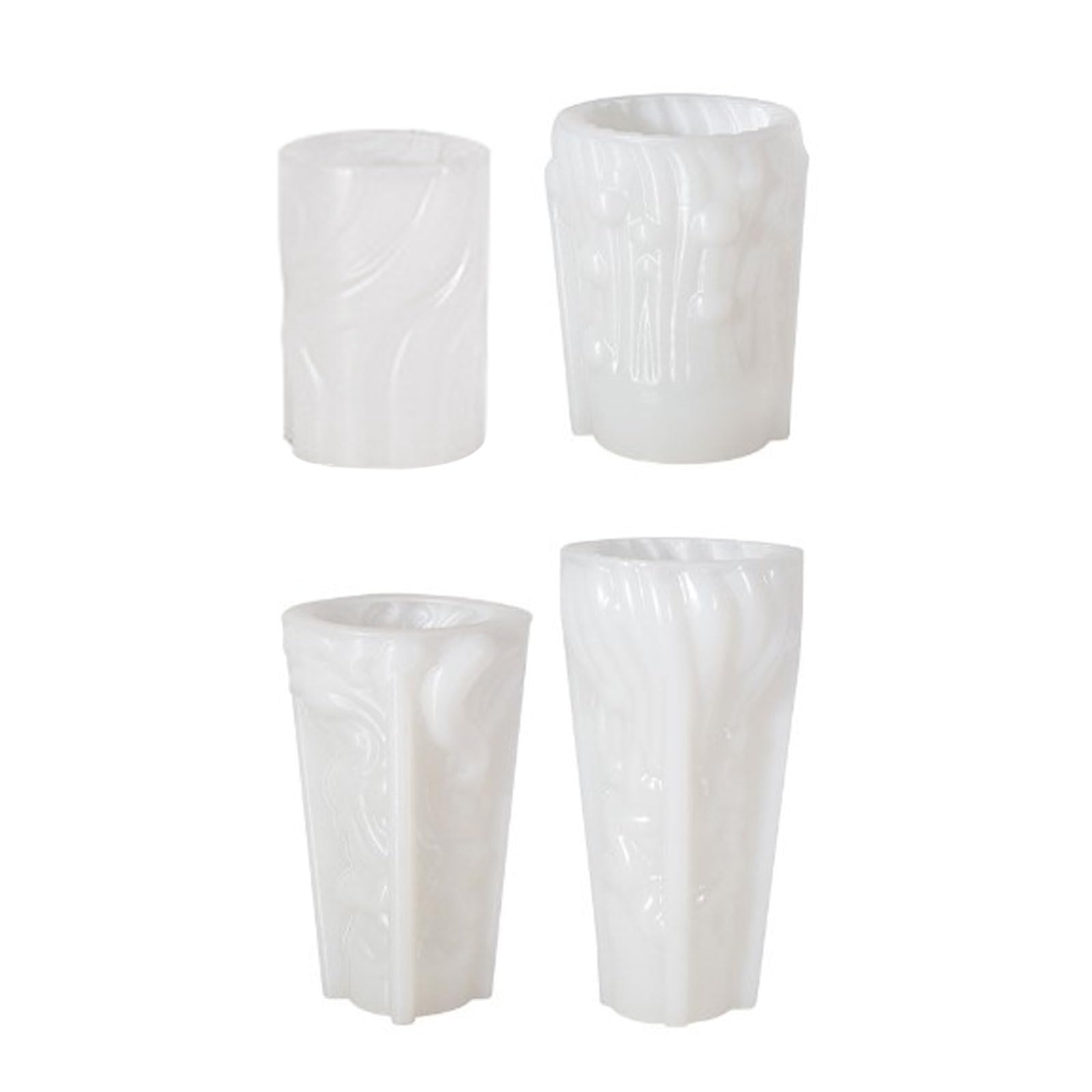 Moule cylindrique sculpté anti-adhésif pour décoration de Noël, Pâques, facile à déformer, flexible et stable