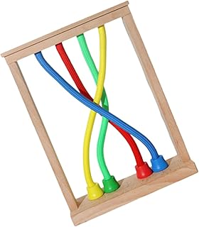 Comprar GARVALON Juguete De Rompecabezas De Cuerda De Madera para Niño Niña Desafío Intelectual Educativo Estimula Habilidades Cognitivas y Motoras para Grupo y Aprendizaje De Lógica