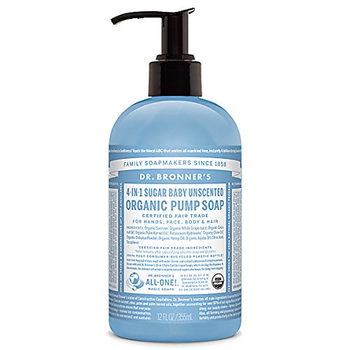 Dr Bronner'S | Pump Soap - Unscented | 1 x 355ml