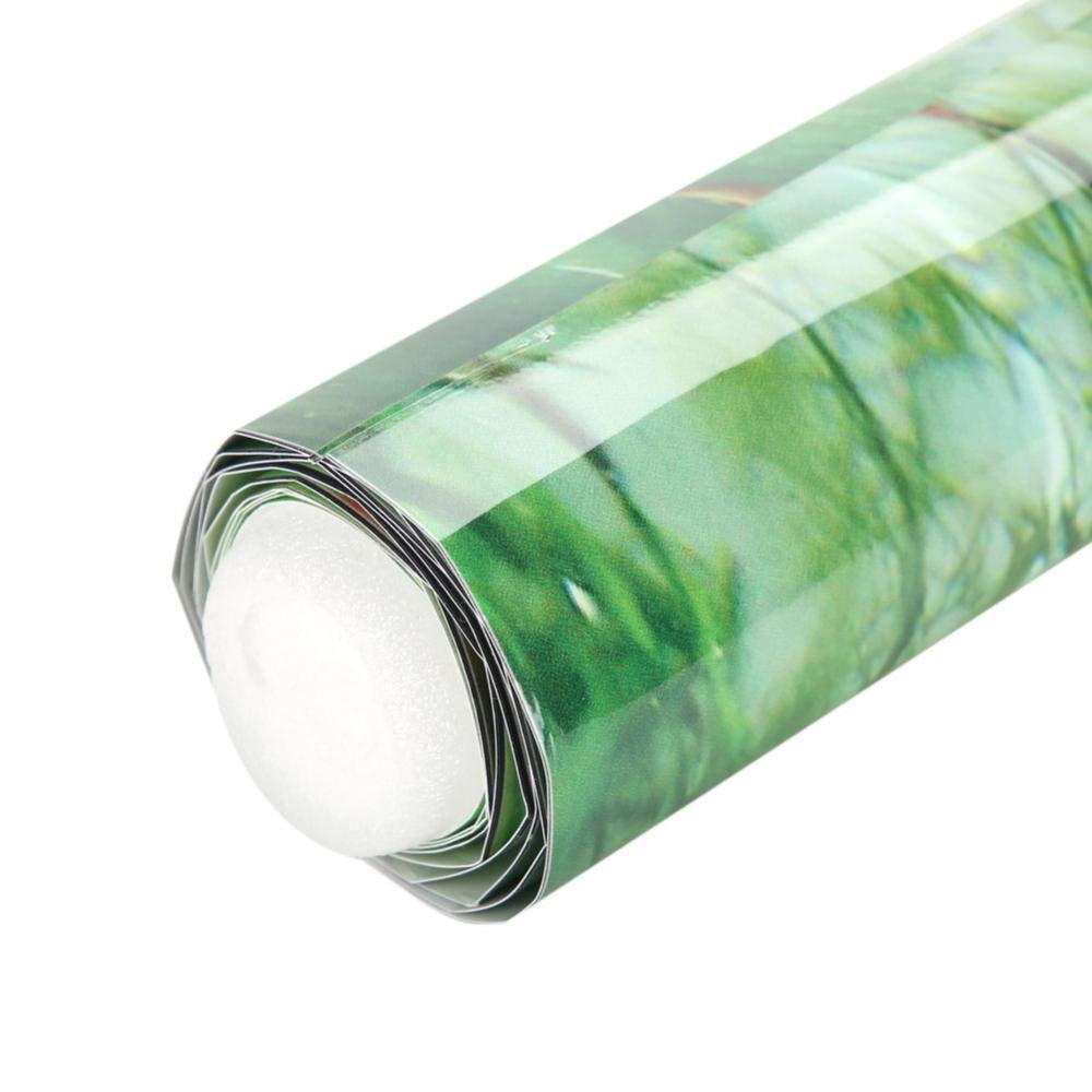Acqua Erba Stile Acquario Fish Tank Poster Addensare PVC Adesivo Sfondo Adesivo Wallpaper Poster Acquario Sfondo Decor(122 * 61cm)