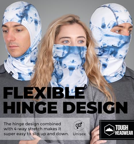 Image of Tough Headwear Balaclava Ski Mask - Breathable Face Mask for Men - Flexible Hinge Full Face Cover - Windproof Motorcycle Gear