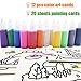Zddaoole 32 PCS Art Sand Kit - 12 Color Scenic Sand With 20 Sheets Sand Art Painting Cards Set, DIY Arts and Crafts, 1.25oz Bottles