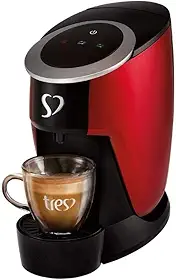 3 Corações TRES Cafeteira Espresso e Multibebida Touch Vermelha - 110V