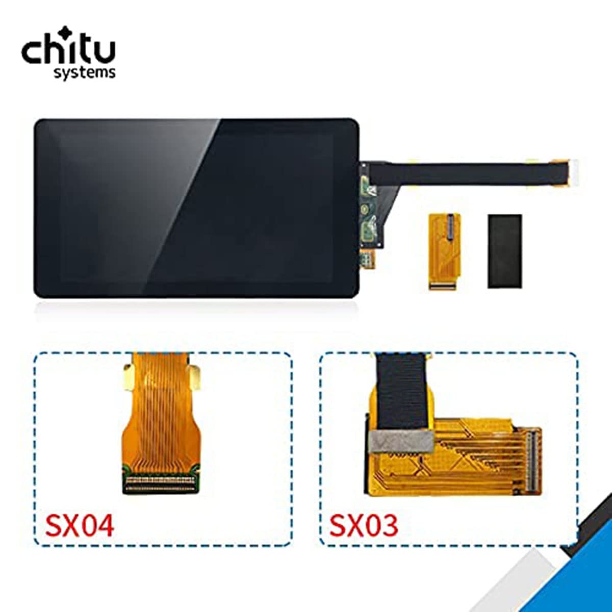 chitu Systems 5.5 Inches LCD Screen for Elegoo Mars/Anycubic Photon 3D Printer, LS055R1SX04 Sharp04 2K LCD Screen with Protective Glass, 1440 × 2560 Resolution (1)