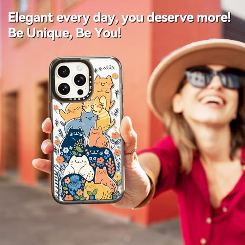 Coque iPhone 14 chat noir de 6,1 pouces antichoc durable - 6