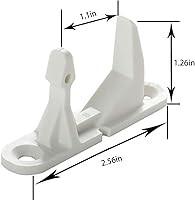 Vista 7 de 134550800 Bisagra de puerta de lavadora con bujes de repuesto para Whirlpool & Frigidaire