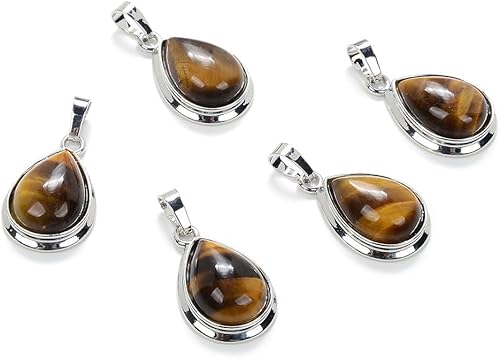 Vista 6 de Adabele Natural Semi Precious Stone 22mm Teardrop Waterdrop Pendant Drop Loose Stones for Necklace Earrings Keychain Pendant DIY Craft Jewelry