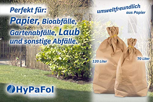 Biomülltüten Hypafol Bio Papier Müllbeutel 50 Stück – abbaubare Lösung