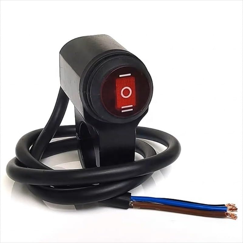Interruptor de motocicleta modificado en aluminio contra lluvia 5