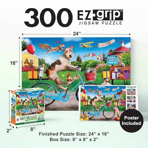 Rompecabezas jigsaw MasterPieces de 300 piezas con agarre fácil para adultos, familia o jóvenes - Rovers Rides - 18" x 24" miniatura 2