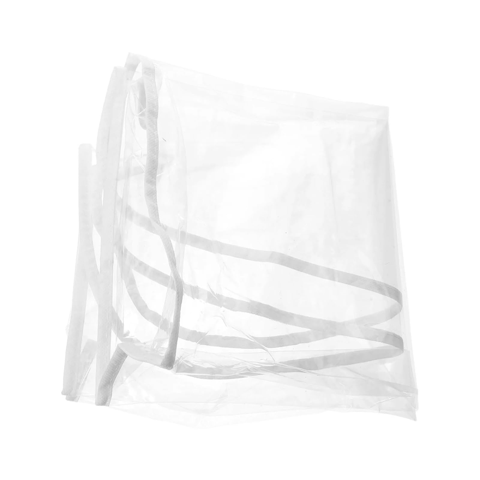 ENWWCH Clear Salon Chair Back Cover Hair Styling Protector 19x17 Transparent Waterproof Plastic Easy Clean Reusable Barber For chair