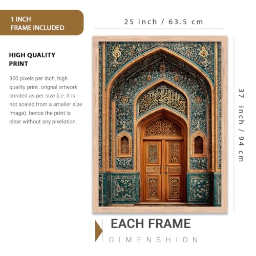 Image of kotart Traditional Indian Wall Art Painting for Living Room | Paintings Frame For Home Decoration | Framed Wall Painting Home Room Bedroom Office Decor Set of 3 (35x37 Inch)