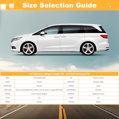 Image of GUNHYI 16 Layers Minivan Car Cover Waterproof All Weather, Universal Fit Toyota Sienna, Honda Odyssey, Dodge Grand Caravan, Ford Flex, Kia Carnival /Sedona, Nissan Quest, Buick Terraza, Saab 9-5 etc.