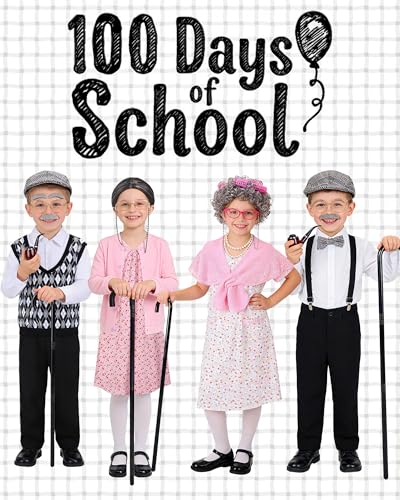 Disfraz de anciano para niños 8 piezas miniatura 7