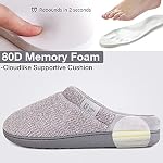 Damen Chenille Knit Hausschuhe Komfort Memory Foam Slip on Hausschuhe – Bild 4