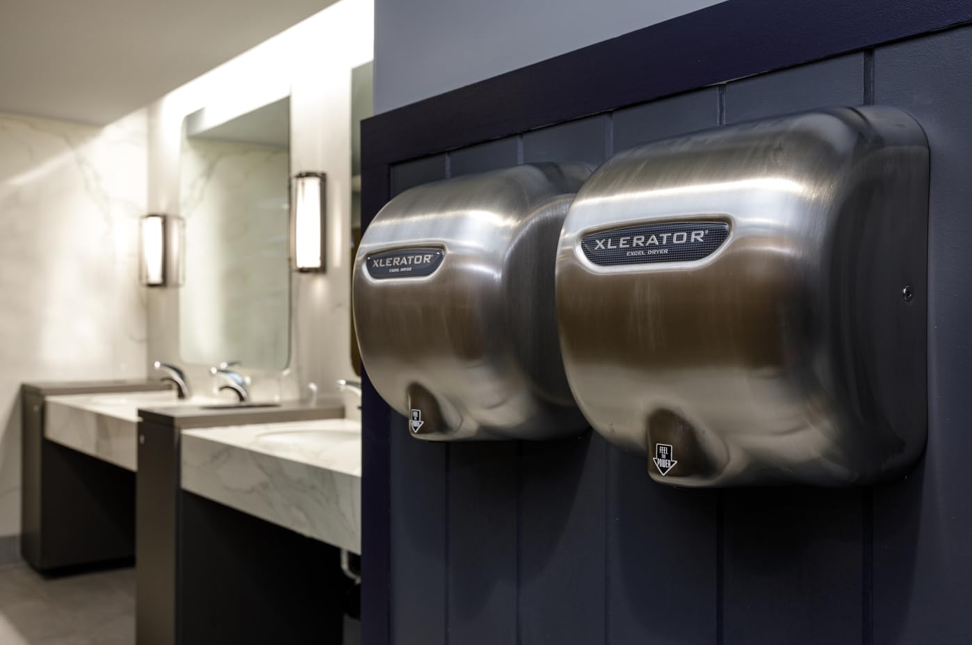 Suszarka do rąk XLERATOR firmy Excel Dryer, bezdotykowa suszarka do rąk do toalet komercyjnych, szybka, energooszczędna, XL-SB, 230 V