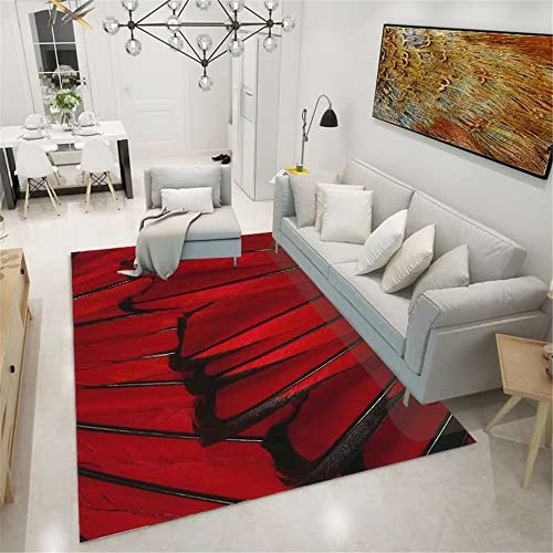 Tapis de chambre ado rouge moderne pour relooker un studio - 2