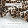 Degrees of Comfort Wearable Blanket Hoodie for Kids Girls, Sherpa Hooded Blankets Sweatshirt with Pockets, One Size Fits All, Leopard 30x28 Inch #2