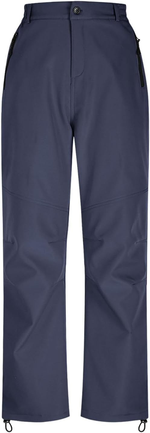 Womens Ski Bibs Fleece Lined Windproof Waterproof Snow Pant Winter Warm Outdoor Insulated Overalls Slim Fit Ski Pants