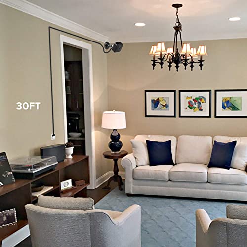 3Pack Weatherproof Outdoor Power Adapter For All-New Blink Outdoor & Blink Xt / Xt2, With 30Ft/9M Long And Thin Charging Cable (Not For Blink Mini) - Black #TOP5