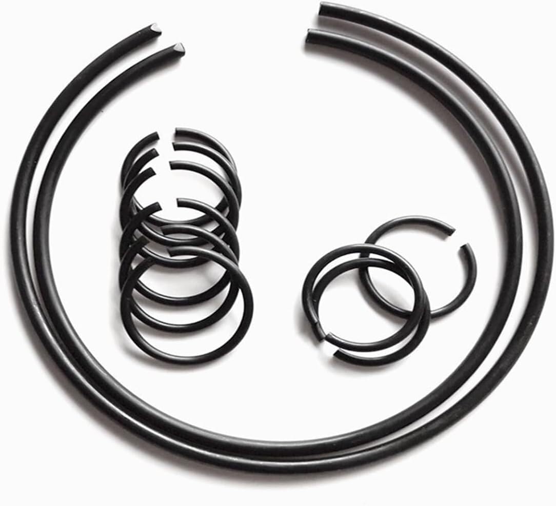 External Circlip C-Type Retaining Ring, Black Steel Wire Retaining Ring for Hole Circlip Roundwire for Shaft M4-M150(M18 20pcs)
