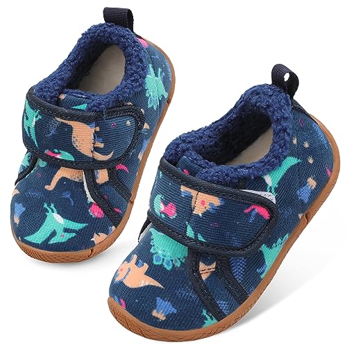 Image of Centipede Demon Toddler Slippers Boys Girls Fuzzy House Slippers Kids Baby House Shoes Indoor Outdoor Winter Shoes Adjustable Warm Sneakers