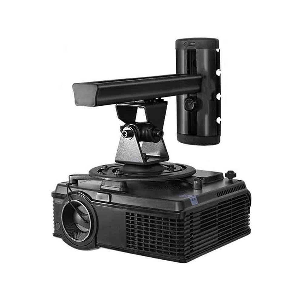CHENGAIJIAN Projector Mount, Office Universal Aluminum Alloy Projector Bracket Rotating Projector Ceiling Wall Mount Bracket Projector Tripod(Black)