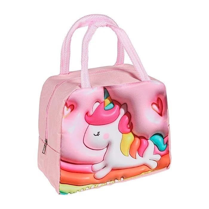 Bolsa Térmica Infantil com Personagens, 4,8L (Rosa - Unicornio)