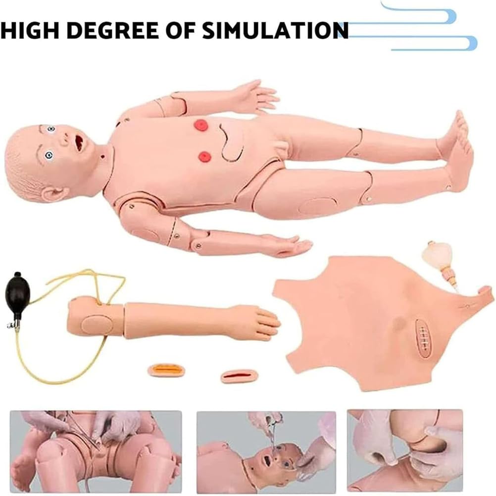 Mannequin médical pour soins infirmiers pédiatriques et traumatolog
