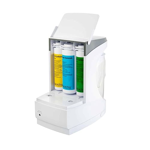 Miniatura 9 de AquaTru Carafe - Purificador de agua inteligente para encimera  Sistema de ósmosis inversa de 4 etapas conectado a la aplicación con jarra de vidrio