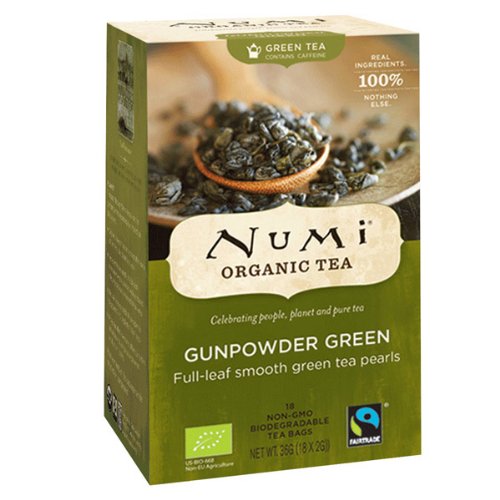 Numi Organic Gunpowder Green - Temple of Heaven 18 Beutel, 3er Pack (3 x 36 g) - Bio Cover